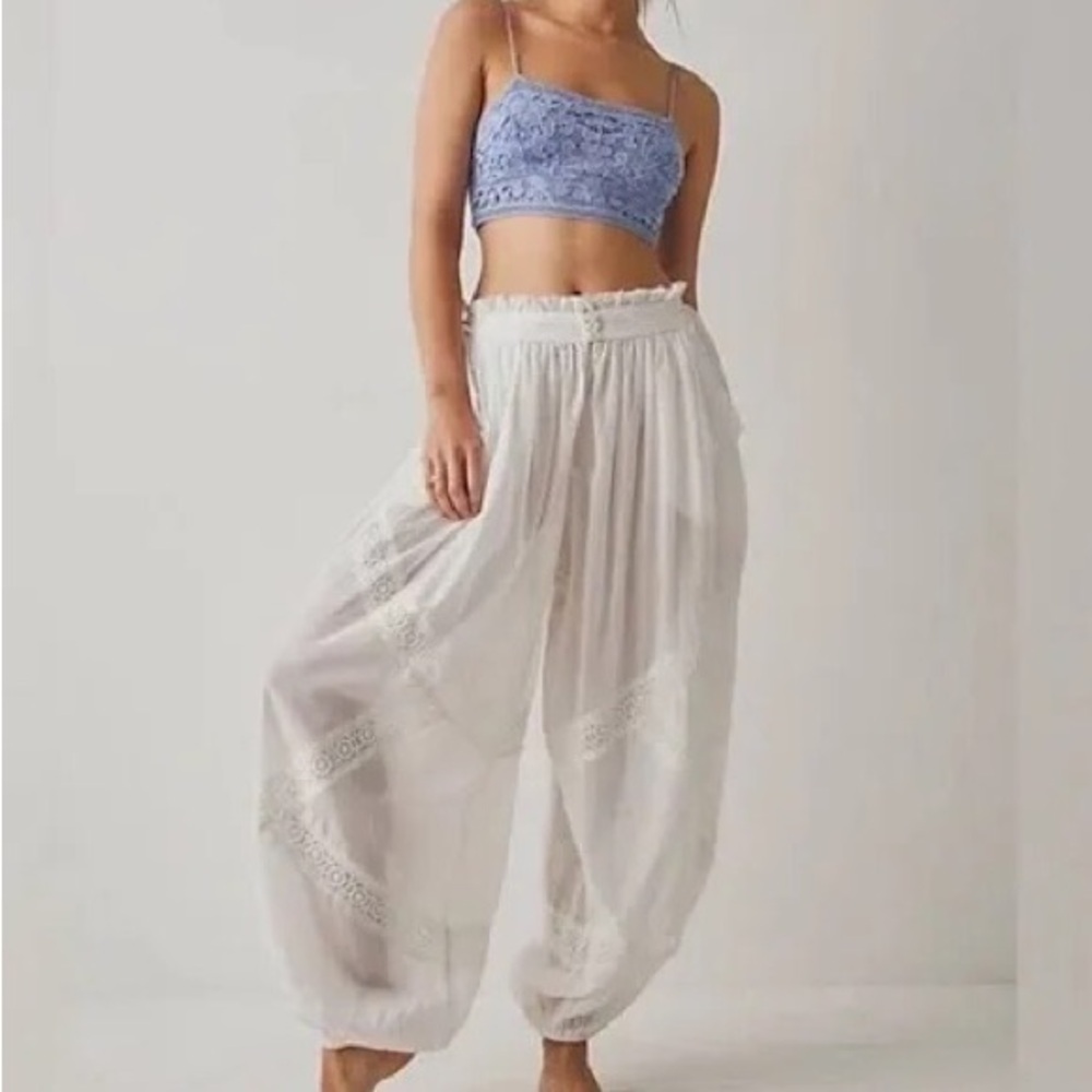 free people table talk sleep pants S/ M / L Blue